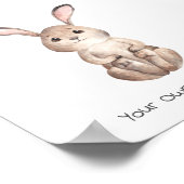 Poster (15,2 x 15,2cm) - Little Rabbit (Hoek)