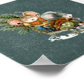 Poster (15,2 x 15,2cm) - Two Mice On A Sleigh (Hoek)