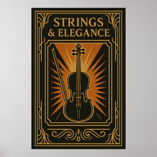 Poster 15, Strings & Elegance,  (Voorkant)