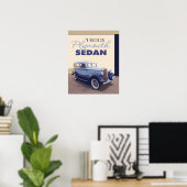 Poster 16x20 1933 Plymouth Sedan Antiek auto (Thuiskantoor)