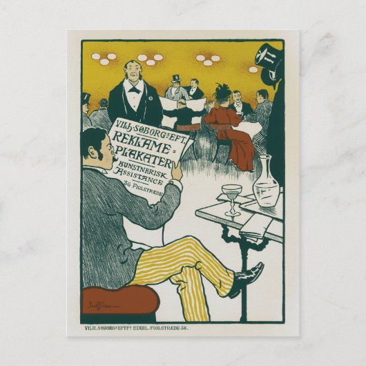 Poster 1895 ad briefkaart (Voorkant)