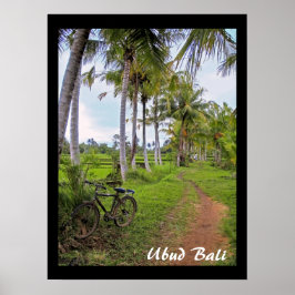 Poster (18 x 24 inch) Ubud Bike Bali