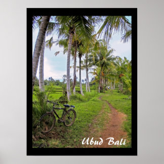 Poster (18 x 24 inch) Ubud Bike Bali