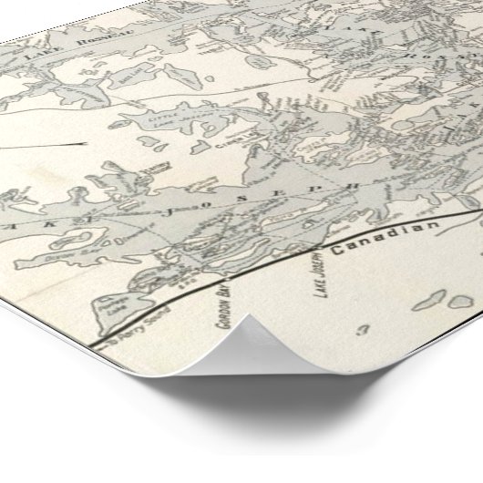 poster 1904 Kaart (Hoek)