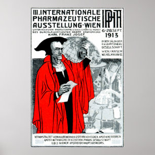 poster 1913 Wien Farmacie
