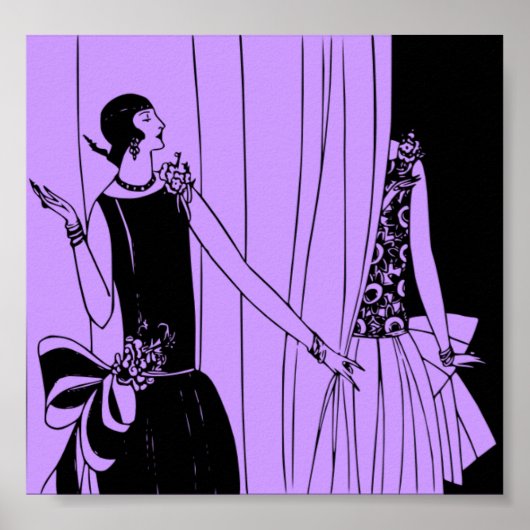 Poster, 1920 Art Deco-Mode Poster (Voorkant)