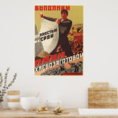 Poster 1930 van Kolkhoz (Keuken)