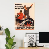 Poster 1931 van Kolkhoz (Thuiskantoor)