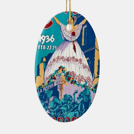  Poster 1936 Carnaval de Panama Keramisch Ornament (Rechts)