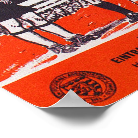 poster 1960 EURO CUP PROGRAMM PRINT (Hoek)