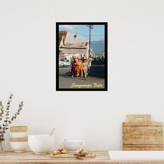 Poster 1 (24 x 18 inch) Singaraja Bali Indonesië (Keuken)