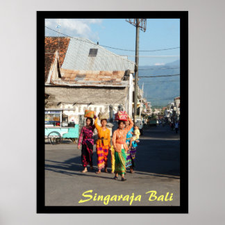 Poster 1 (24 x 18 inch) Singaraja Bali Indonesië