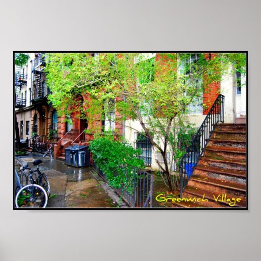 Poster 1 - Greenwich Village, NYC (Voorkant)