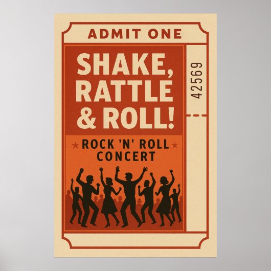 Poster 1, Shake, Rattle and Roll, (Voorkant)