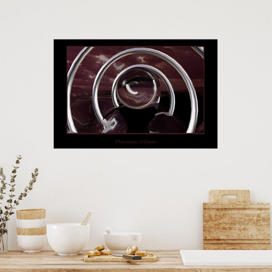 Poster 1 van de Reeks van Raytrace (Keuken)