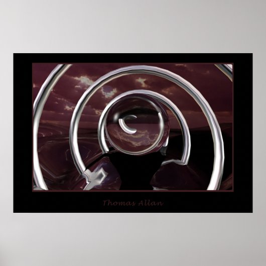 Poster 1 van de Reeks van Raytrace (Voorkant)