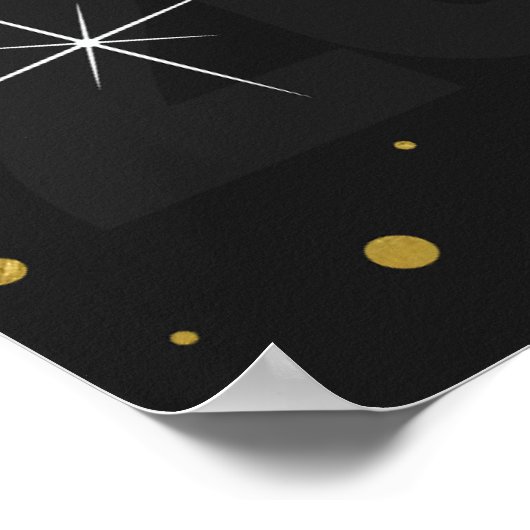 Poster 2023 - zwart en goud (Hoek)