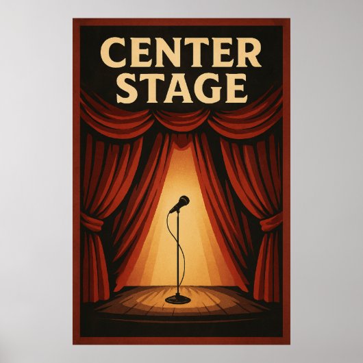 Poster 20, middenstuk, Vintage (Voorkant)