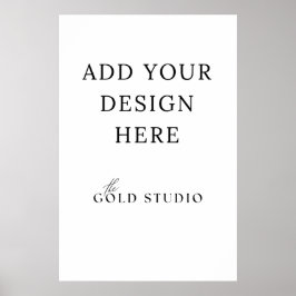 Poster 20 x 30 inch Blanco Sjabloon