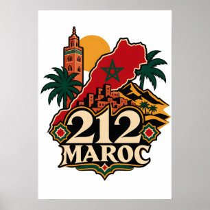 Poster 212 Marokko