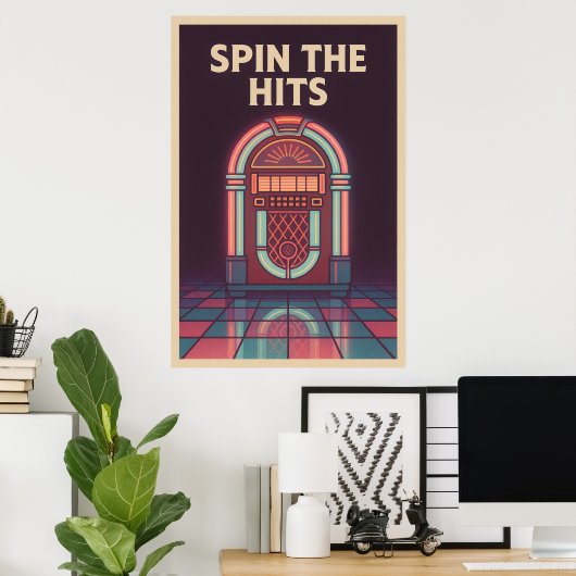 Poster 25, Spin de Hits,  (Thuiskantoor)