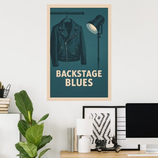 Poster 28, Backstage Blues,  (Thuiskantoor)