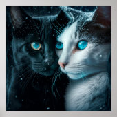 Poster 2 cat (Voorkant)