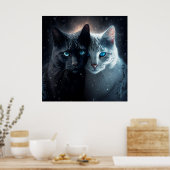 Poster 2 cat (Keuken)