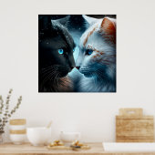 Poster 2 cat (Keuken)