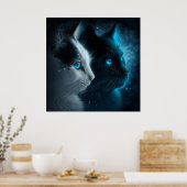 Poster 2 cat (Keuken)