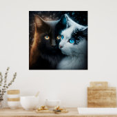 Poster 2 cat (Keuken)