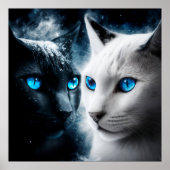 Poster 2 cat (Voorkant)