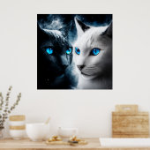 Poster 2 cat (Keuken)