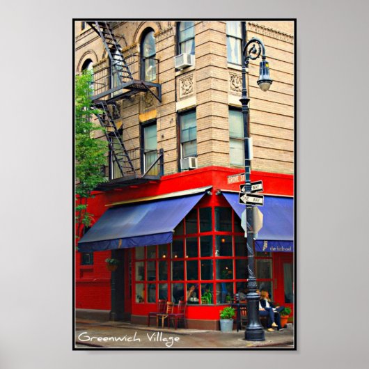 Poster 2 - Greenwich Village, NYC (Voorkant)