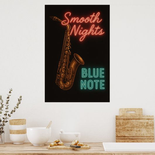 Poster 2 soepele nachten bij Blue Note,  (Keuken)