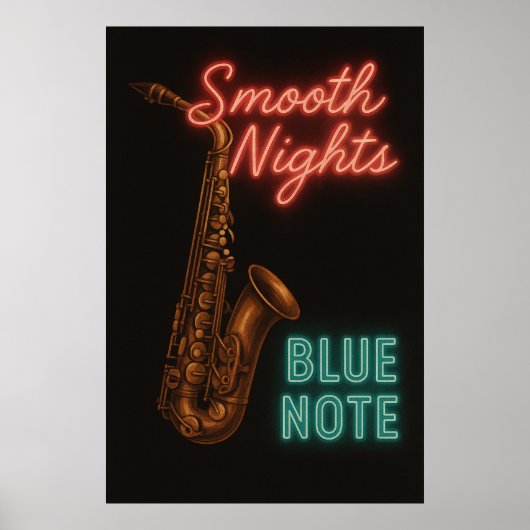 Poster 2 soepele nachten bij Blue Note,  (Voorkant)