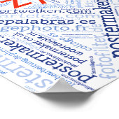 Poster 30x30 cm (vierkant) (Hoek)