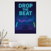 Poster 35, Drop the Beat,  kunst (Keuken)