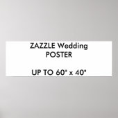 Poster 36 x 12-inch op bruiloft - aangepast landsc (Voorkant)