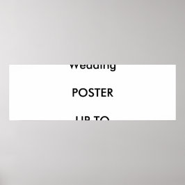 Poster 36 x 12-inch op bruiloft - aangepast landsc