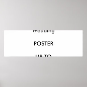Poster 36 x 12-inch op bruiloft - aangepast landsc