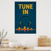 Poster 38, Tune In, Vintage Kunst (Keuken)