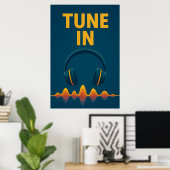 Poster 38, Tune In, Vintage Kunst (Thuiskantoor)