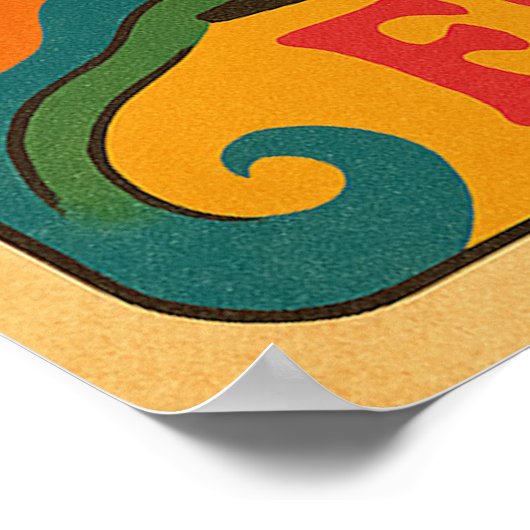 Poster 3, Vrede, Liefde & Muziek, (Hoek)