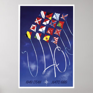 Poster 40 jaar NAVO  OTAN 1949-1989