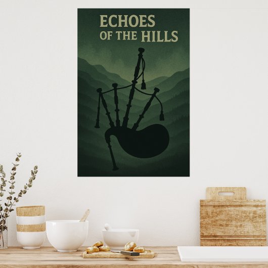 Poster 43, Echoes of the Hills,  kunst (Keuken)