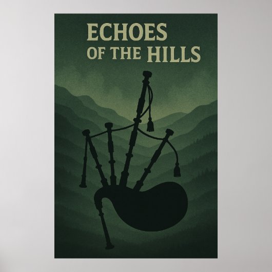 Poster 43, Echoes of the Hills,  kunst (Voorkant)