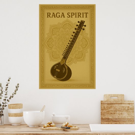 Poster 44, Raga Spirit,  kunst (Keuken)