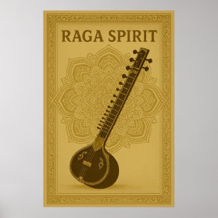 Poster 44, Raga Spirit,  kunst
