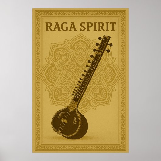 Poster 44, Raga Spirit,  kunst (Voorkant)